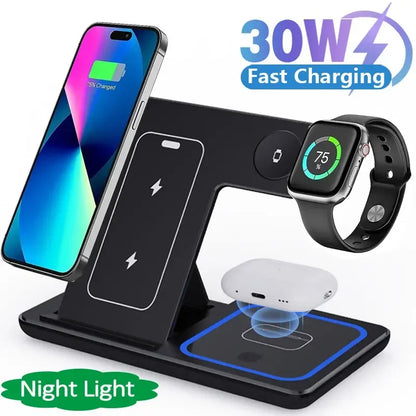 30W Magnetic Wireless Charger Stand for iPhone